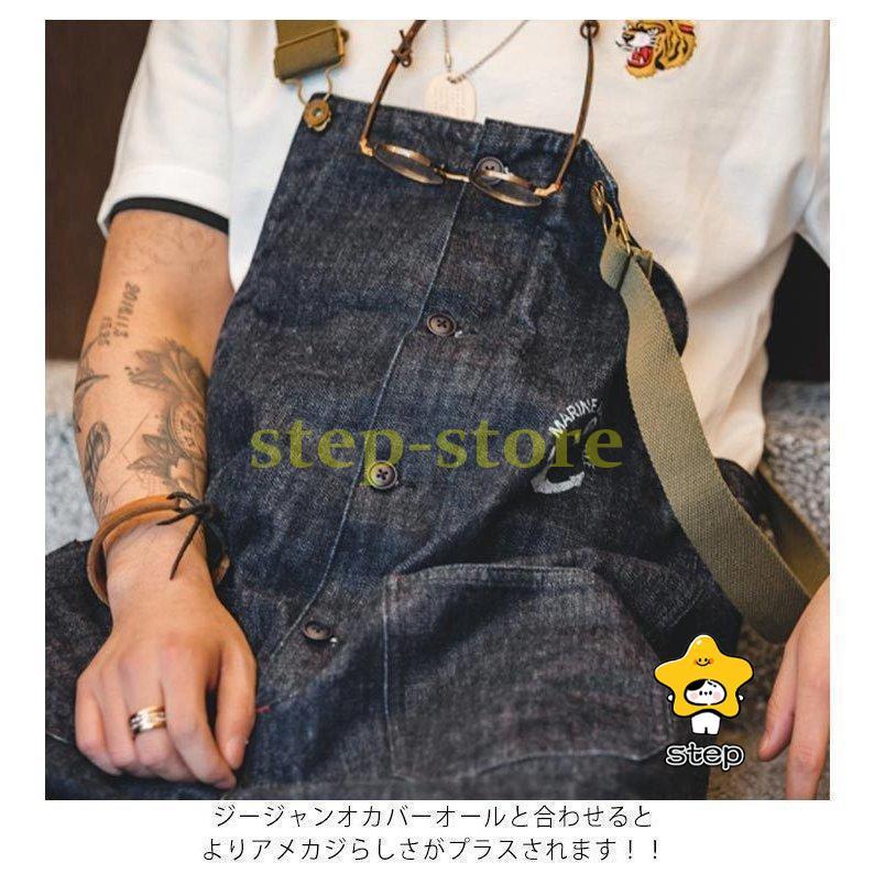 オーバーオール メンズ サロペットデニム つなぎ 作業着 ジーンズ サルエルパンツ デニムパンツ ゆったり カジュアル 大きめ メンズ レディース ユ_8