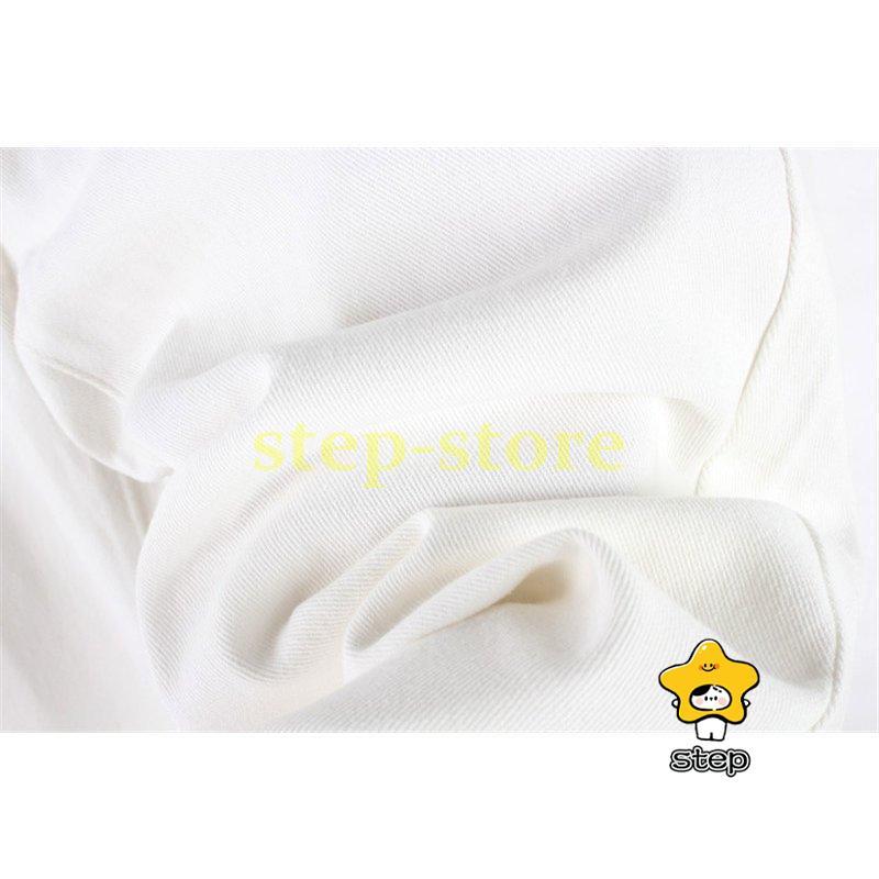 極太 デニムパンツ メンズ ジーンズ 白 ルーズフィット ホワイト B系