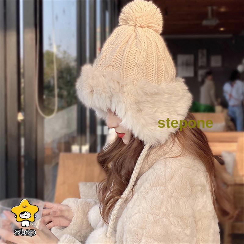 耳当て付き帽子 レディース 耳あて付き ニット帽子 厚手 柔らか ニット