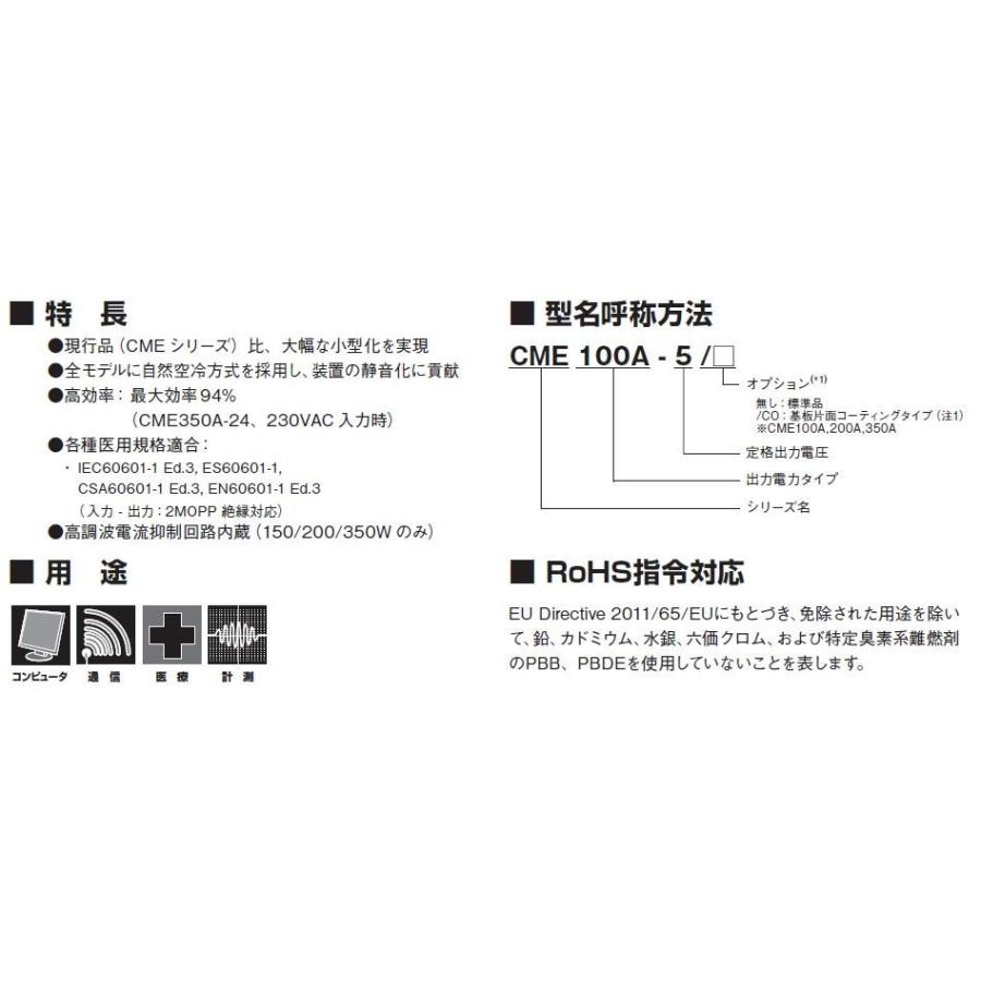 TDKラムダ CME200A-12 AC入力電源（AC-DCコンバータ）_1