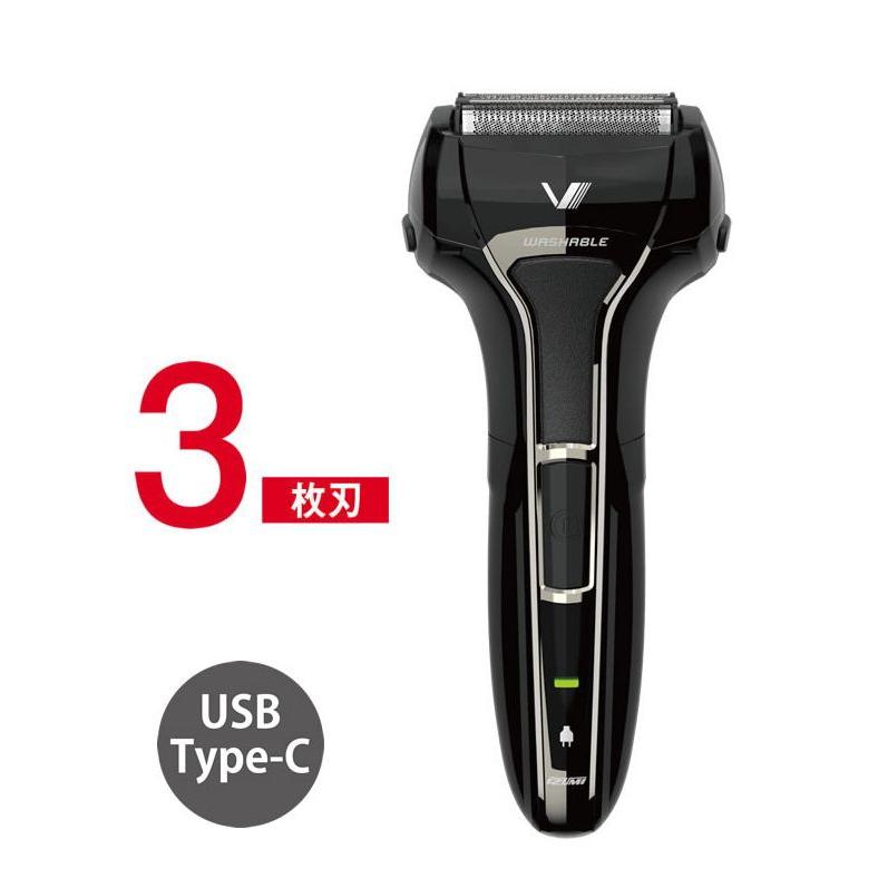 海外向け イズミVシェーバー FR-V384(3枚刃)USB充電式  水洗い 日本製 匠の刃シリーズ | 日立 | 01