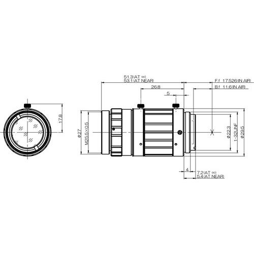 FUJIFILM（富士フィルム）CCTVレンズ フジノン(FUJINON) HF12XA-5M 3～5メガピクセル対応レンズ(2/3&quot;型対応) 焦点距離 12mm C-mount HF12XA-5M | 超高解像対応レンズ HF-XA-5Mシリーズ | 富士