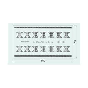 サンハヤト 基板  ICB-060   シール基板　1.27mmピッチSOP8ピン用 | 