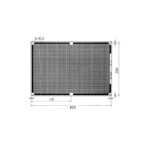 サンハヤト 基板  ICB-100G   大型ユニバーサル基板　片面・ガラスエポキシ1.6t・300×200mm　　《仕上処理》ハンダ　部品面白色シルク印刷 | 