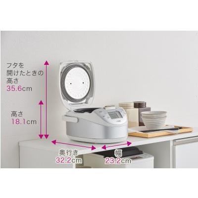 海外向け炊飯器 220-230V仕様 タイガーJPF-A55W WZ IH（サテンホワイト）3カップ 日本製  SEプラグ | 炊きたて | 05