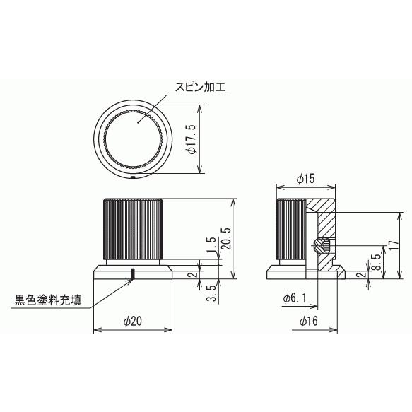 サトーパーツ K-11 メタルツマミ |  | 01
