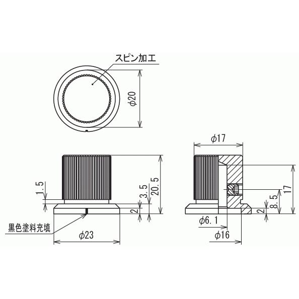 サトーパーツ K-12 メタルツマミ |  | 01