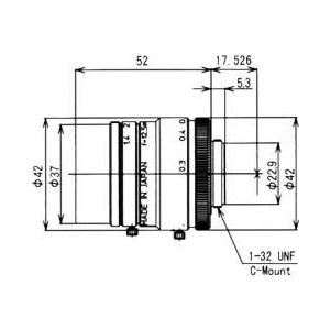 CCTVレンズ 興和(KOWA：コーワ)  LM12HC 2メガ対応 12.5mm 1"型Cマウント |  | 01