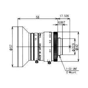 CCTVレンズ 興和(KOWA：コーワ)・メガピクセルCマウントレンズ：LM8HC |  | 01