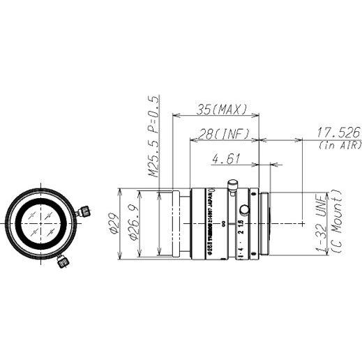 TAMRON (タムロン) CCTV交換レンズ Cマウント・レンズ M118FM25 M118FM25ファーストステップ 通販