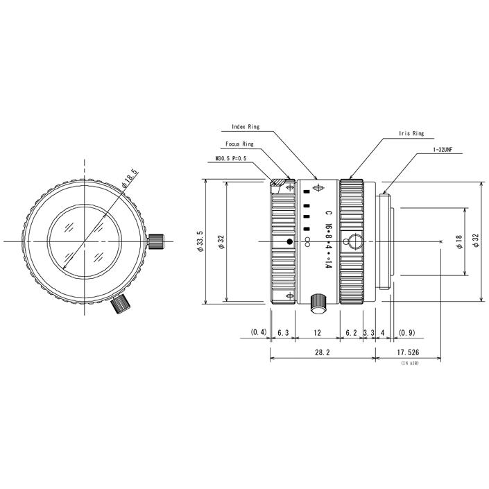 CCTVレンズ CBC(computar) M1614-SW SWIR(短波赤外線)対応 焦点距離 16mm C-mount |  | 01