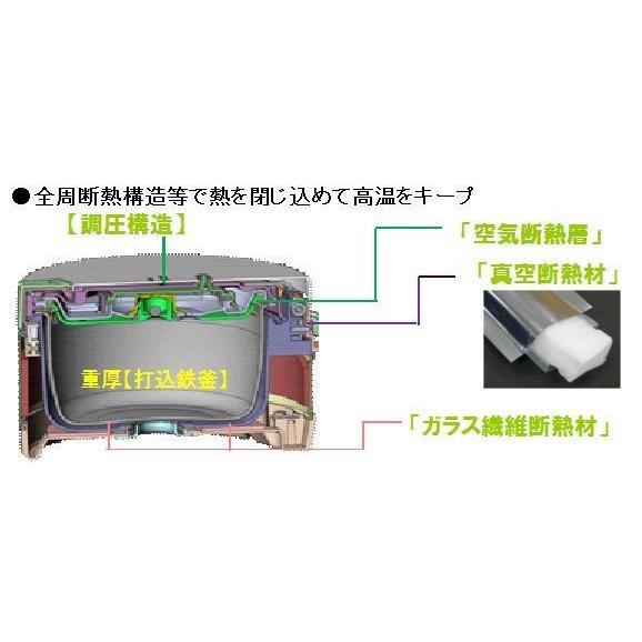 海外向け炊飯器 220-230V 日立 RZ-WS2Y-R 2カップ 打込鉄釜 IHおひつ御膳 日本製｜step｜03