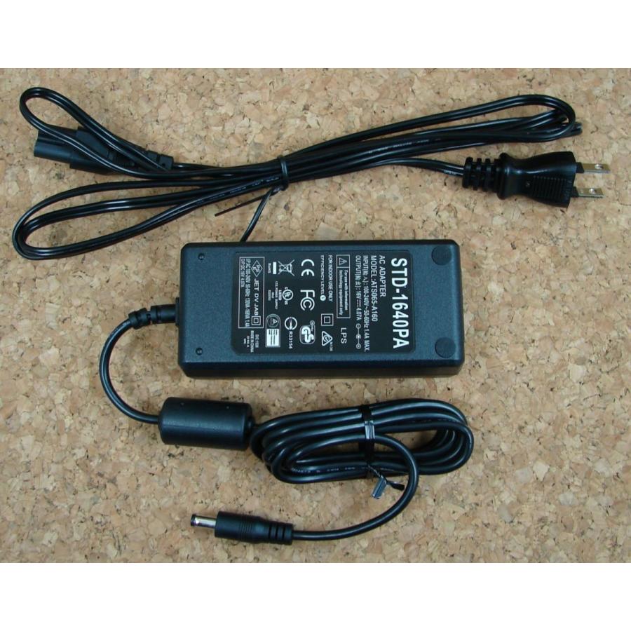 海外/国内 スイッチング ＡＣアダプター    STD-1640PA 　 16 V　 4.0  A　 DCプラグ（外形5.5mm内径2.1mm）（ACーブル1.8ｍ付き）【在庫限りになりました】 | 