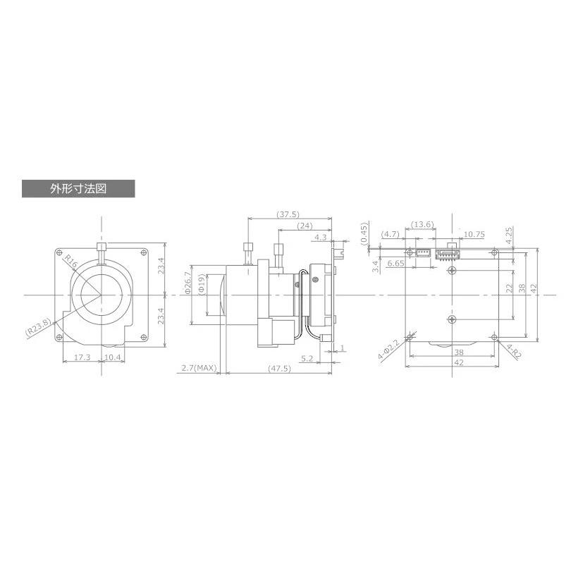 Watec　ワテック W-04CDB3　多機能型 バリフォーカルレンズ付き カラーボードカメラ |  | 01