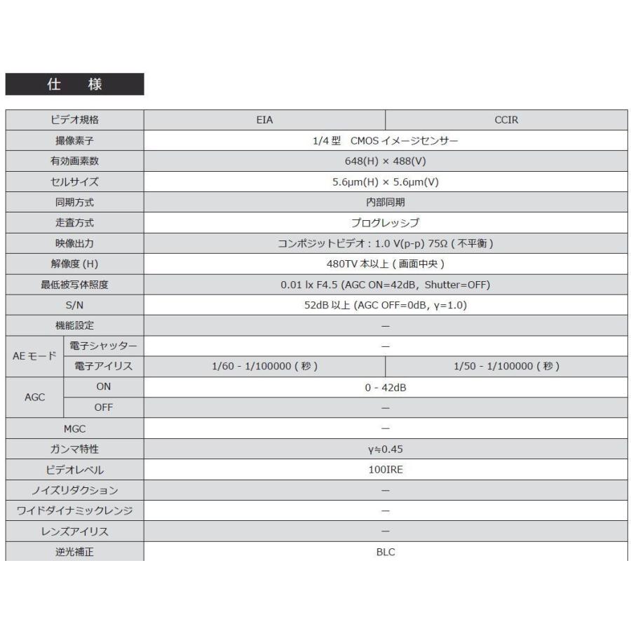WATEC ワテック WAT-660E(P3.7) 超小型モノクロミニチュアカメラ |  | 03