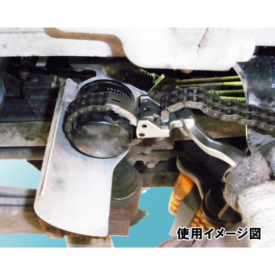 ベルト オイルフィルター レンチ チェーンタイプ 工具 パイプ オイル コーティングベルト レンチ 車 バイク 自転車 修理 直径約60〜160mm |  | 03