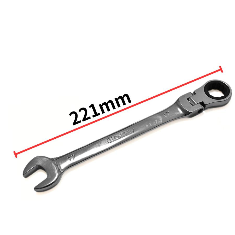 ラチェットレンチ 17mm ソケットレンチ レンチセット フレキシブル