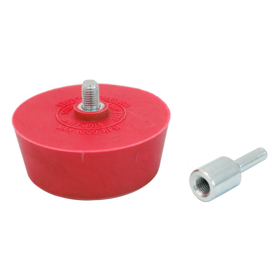 ステッカーはがし ホイールウェイト粘着はがし トレーサー イレイザーホイール イレイサーホイール アダプター付き レッド 18006 送料無料 レターパック発送 |  | 04