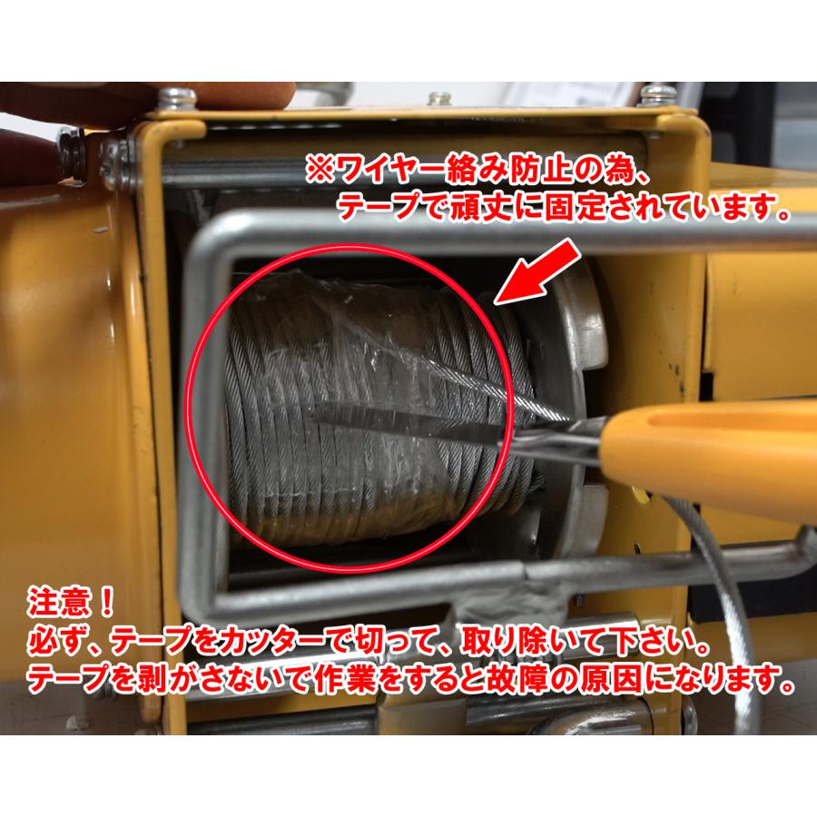 電動ウインチ ホイスト 200kg 簡易日本語説明書付き 家庭用100V 電動ウインチ ホイスト 200kg 簡易日本語説明書付き 家庭用100V