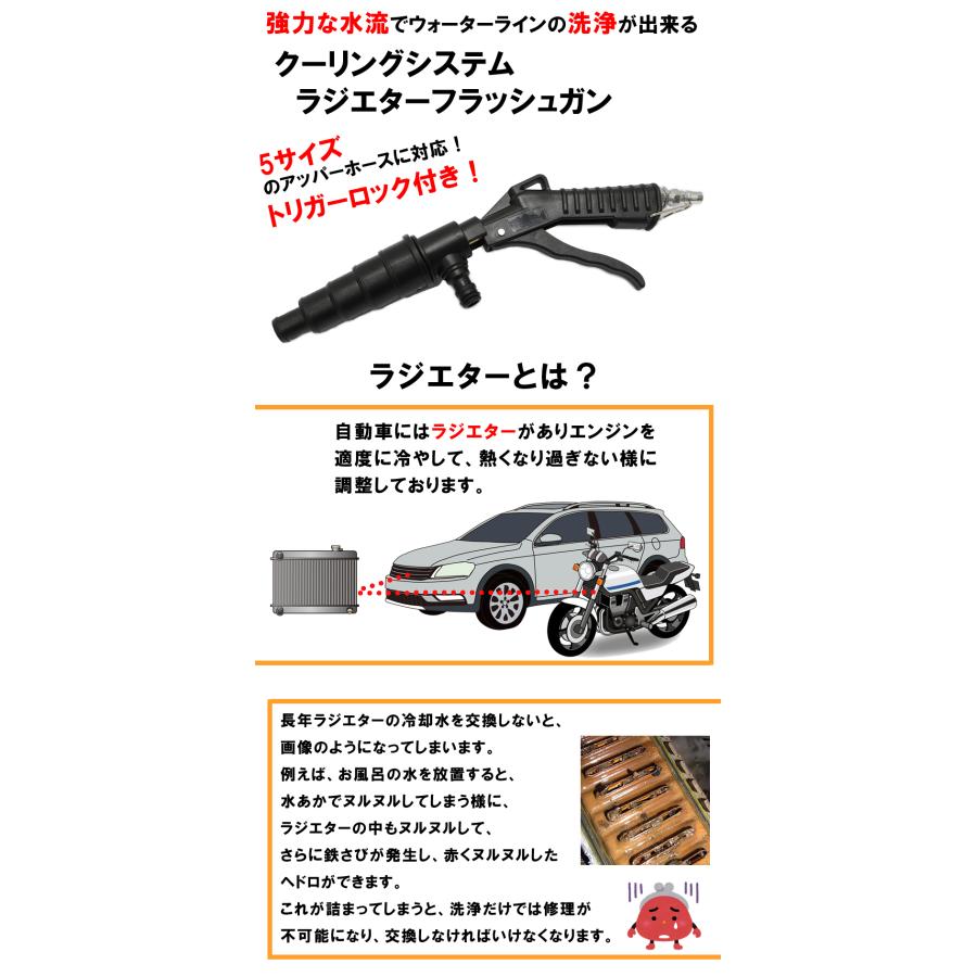 ラジエター クリーン 清掃 エアー式 クーリングシステム ラジエターフラッシュガン 送料無料 レターパック発送 |  | 06