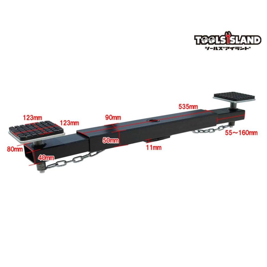 ジャッキ クロスビーム アタッチメント ジャッキアダプター 2ton エクステンション フロアジャック ガレージ |  | 05