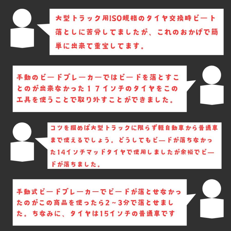 タイヤ交換工具 ビードブレーカー  車用 トラック用　大型車用　ビード落とし 39インチ 40インチ 41インチ 42インチ 43インチ |  | 02