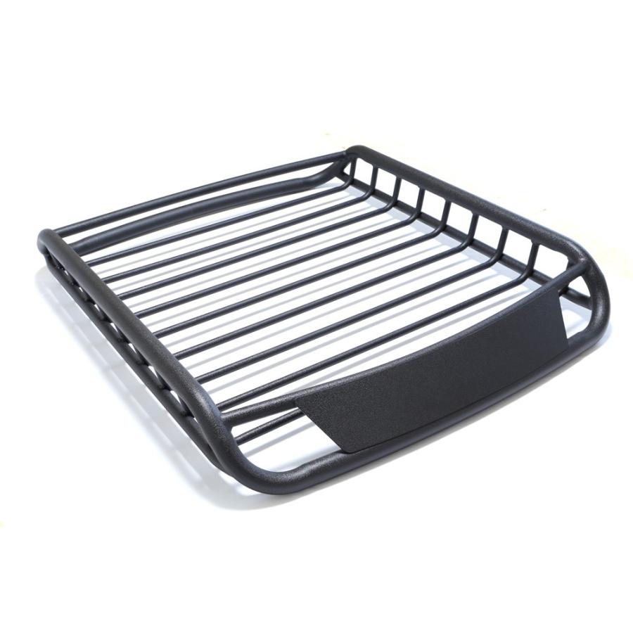 ルーフラック 軽自動車 アルミ製 ブラック 組立不要 ルーフバスケット