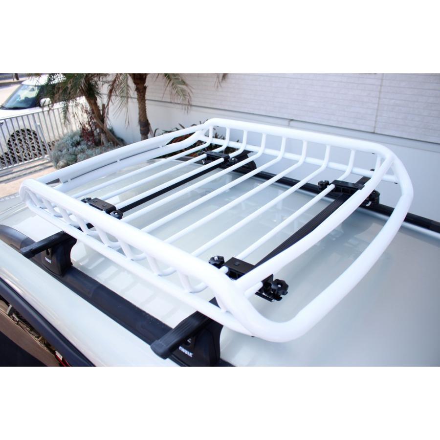 ルーフラック アルミ ルーフバスケット ルーフキャリア ホワイト 組立不要 軽自動車 白 R04W |  | 04