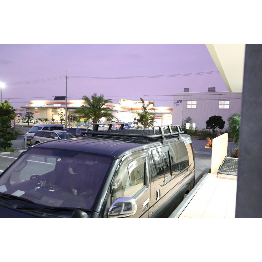 ルーフラック アルミ  ハイエース hiace roof rack  レジアスエース　300 cm 200系 1 2 3 4 5 6 7 型 標準 ルーフキャリア |  | 08