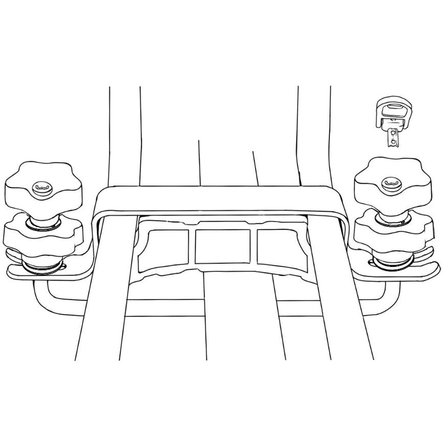 ルーフラック 盗難防止 盗難対策 鍵  ルーフキャリア ロックキーシステム ルーフロックマン ロックノブ  レターパック発送 |  | 03