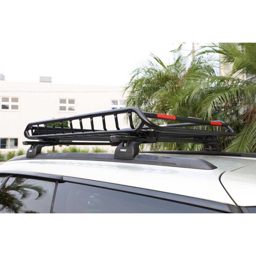 ルーフラック 鉄製 組立式 コンパクト 1100mm 軽 軽自動車 軽量 アウトドア カーゴラック ルーフバスケット ルーフキャリア R03-C |  | 08