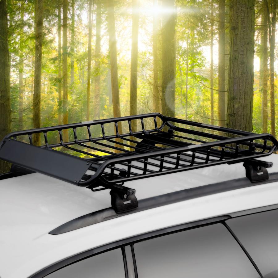 ルーフラック 鉄製 組立式 コンパクト 1100mm 軽 軽自動車 軽量 アウトドア カーゴラック ルーフバスケット ルーフキャリア R03-C |  | 04