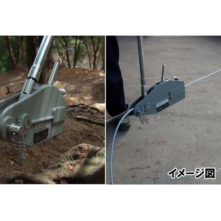 ハンドウィンチ オーバーロード 車載 手動式 800kg トリプルギア パワー ワイヤー 20m フック 山道 4WD アルミ |  | 08