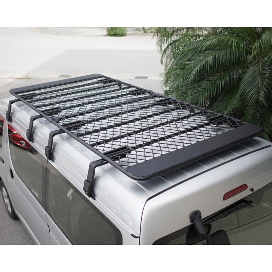 ルーフラック ハイエース 200系 アルミ ミドルルーフ用 フラットタイプ ルーフキャリア システム 1型 2型 3型 4型 5型 6型 7型 ワイド |  | 08