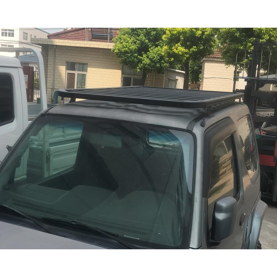 ルーフラック ジムニー JB23 JB33 JB43 専用 ルーフキャリア フラットタイプ  アルミ製 【ベースキャリア不要】組立式 ブラック 簡易説明書付き 50665 |  | 10