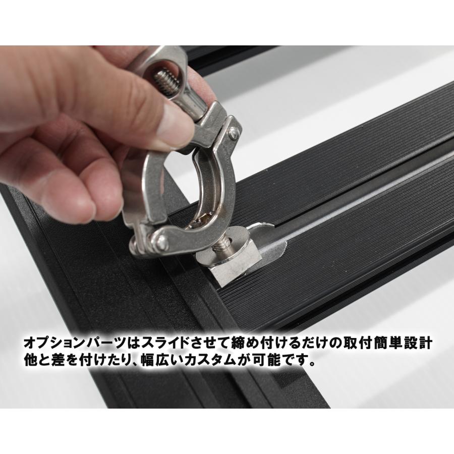 ルーフラック ジムニー JB23 JB33 JB43 専用 ルーフキャリア フラットタイプ  アルミ製 【ベースキャリア不要】組立式 ブラック 簡易説明書付き 50665 |  | 11