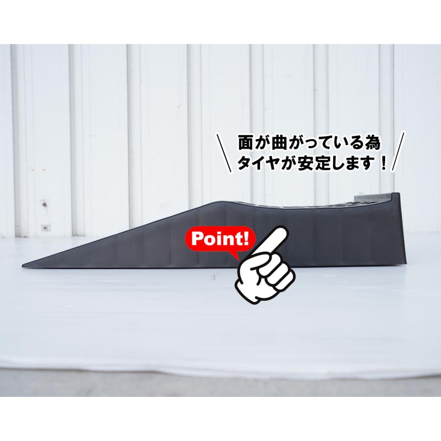 カースロープ ブラック 幅広 ショートタイプ 超低床 2個セット