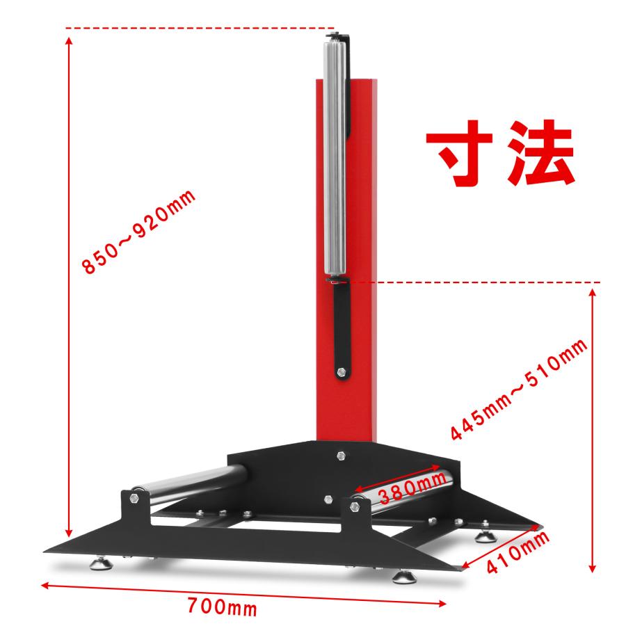 ホイールクリーニングスタンド ホイール洗浄スタンド タイヤ洗浄スタンド 室外用 組立式 ステンレスローラー仕様 50681 |  | 04