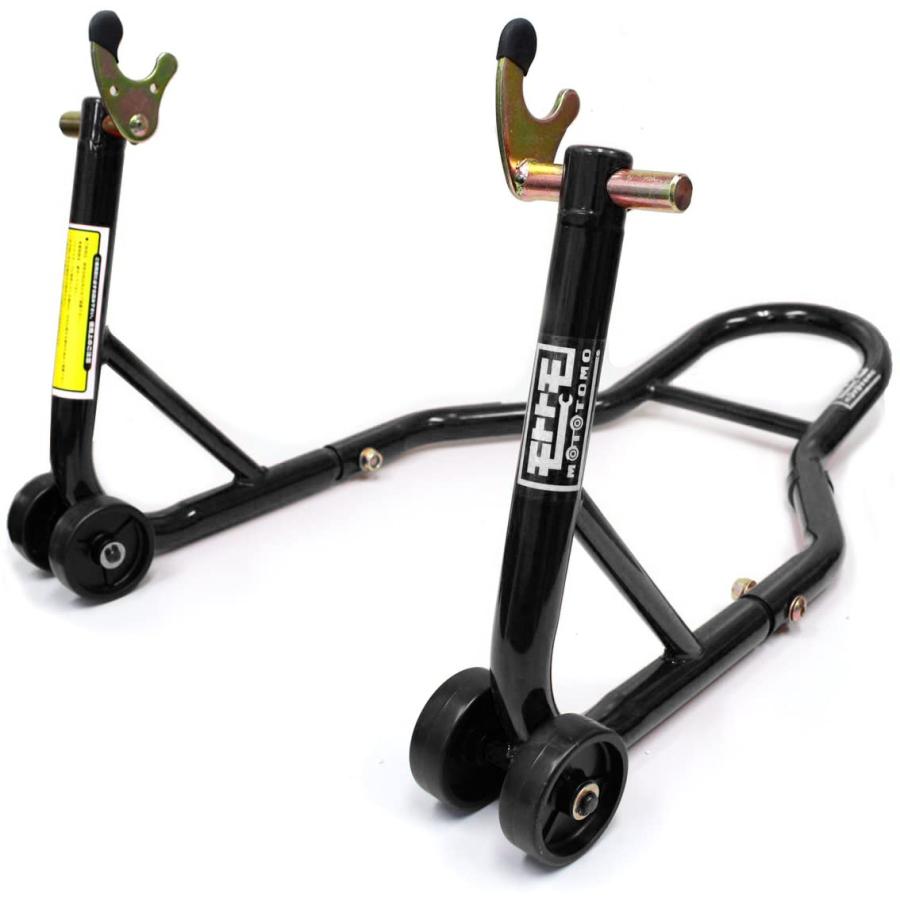 バイクスタンド メンテナンススタンド フロント＆リア V型タイプ 黒 お得な2台セット　前輪 後輪 ツールズアイランド　説明書付き |  | 11