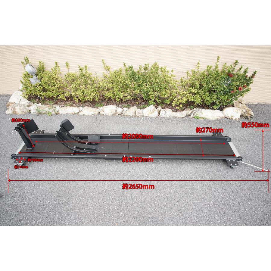バイクドーリー パッドプラス 中型 大型 220cm フロントタイヤ固定式  耐荷重300kg 2200mm 2.2m バイクスタンド ホイールクランプ フロント |  | 04
