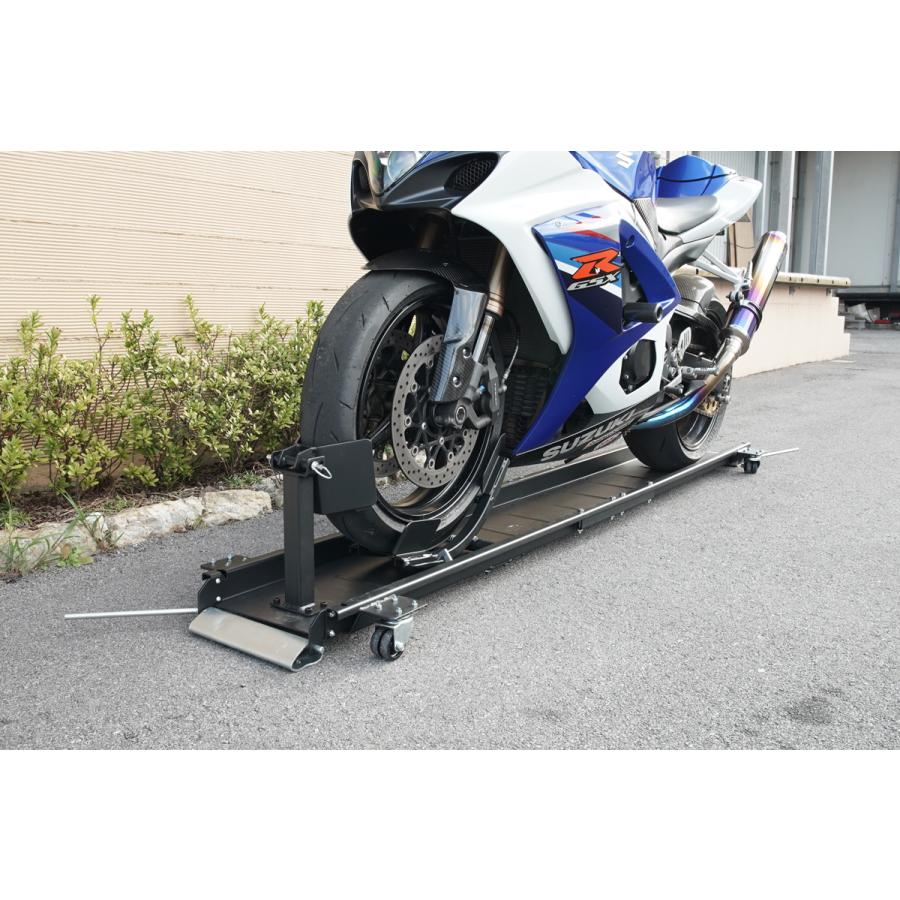 バイクドーリー 中型 大型 220cm フロントタイヤ固定式 耐荷重 バイクドーリー 中型 大型 220cm フロントタイヤ固定式 耐荷重