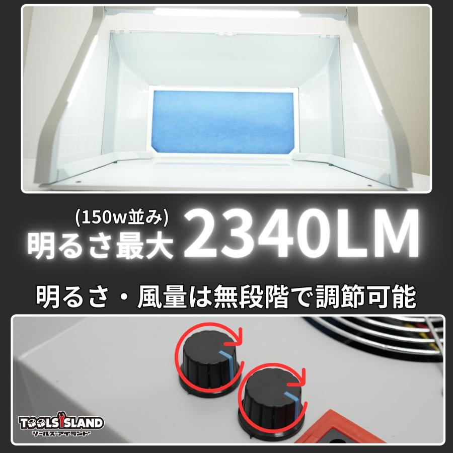 塗装ブース 排気 LED 換気扇 スプレーブース ダブルファン 塗装ブース 排気 LED 換気扇 スプレーブース ダブルファン