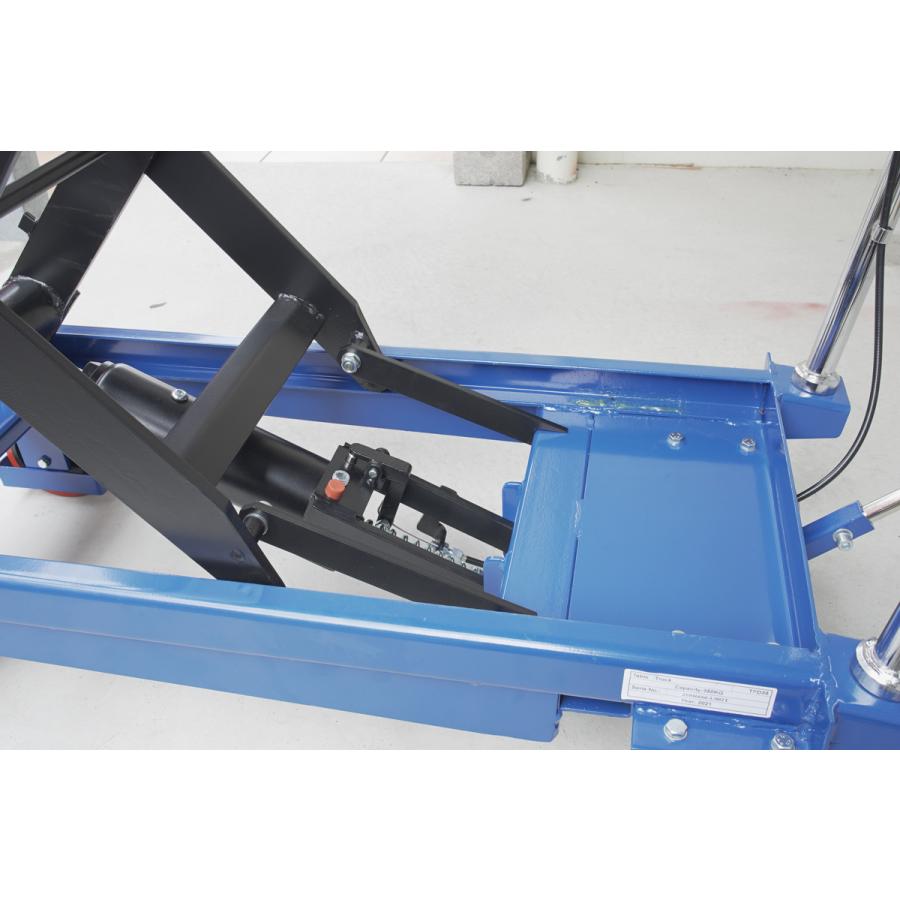 台車 昇降 リフトテーブル 350kg 油圧式  高揚程タイプ 昇降台 油圧リフト 油圧台車 テーブルリフト 1年保証 保証付き |  | 11