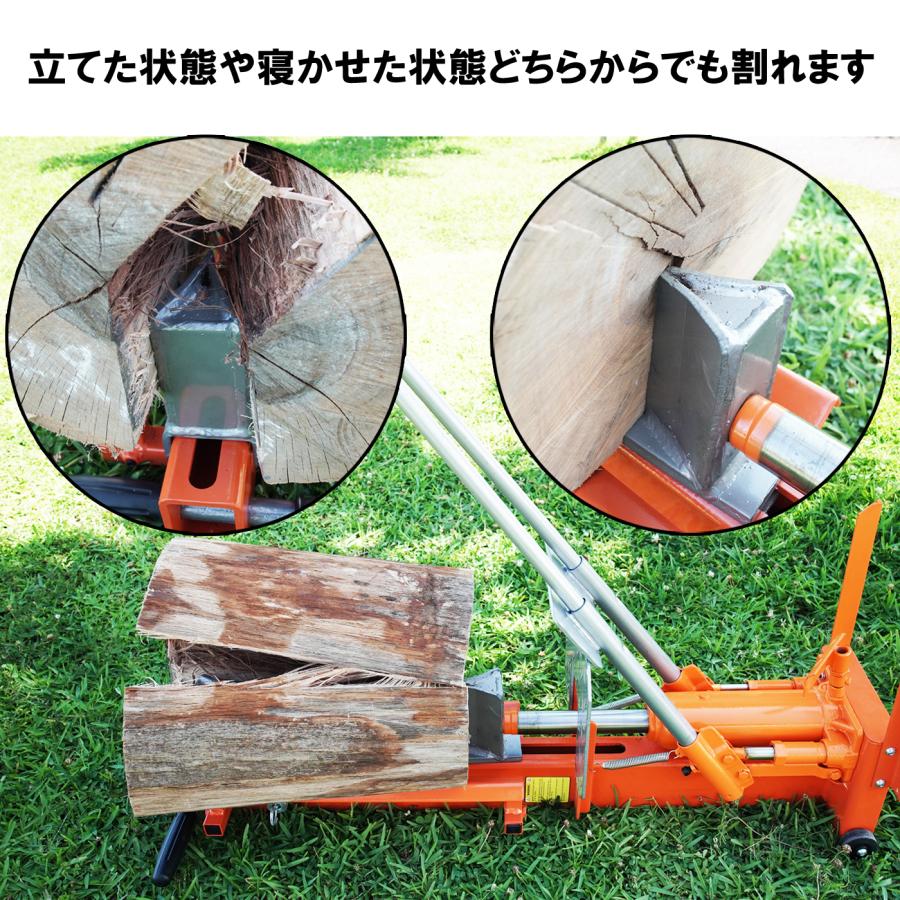 薪割機 薪割り機 薪割り台 手動 薪割り 油圧 まきわり機 ダブルカッター仕様　日本語説明書付き 薪割 キャンプ 薪割器 6t  6ton |  | 03