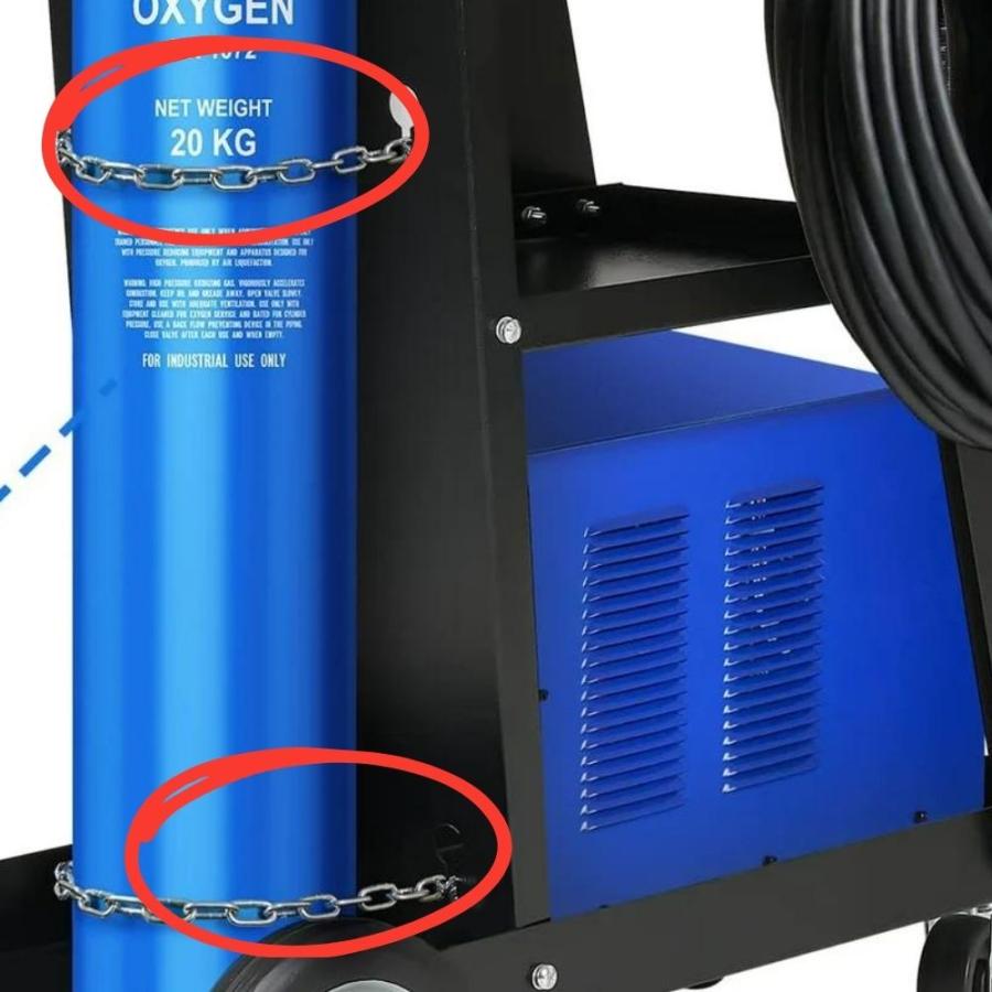 ウェルダーカートボンベカート ウェルディングカート  黒 溶接機移動台 溶接機台 耐荷重約90kg 固定用チェーン ステー 3段トレー ワゴン |  | 06