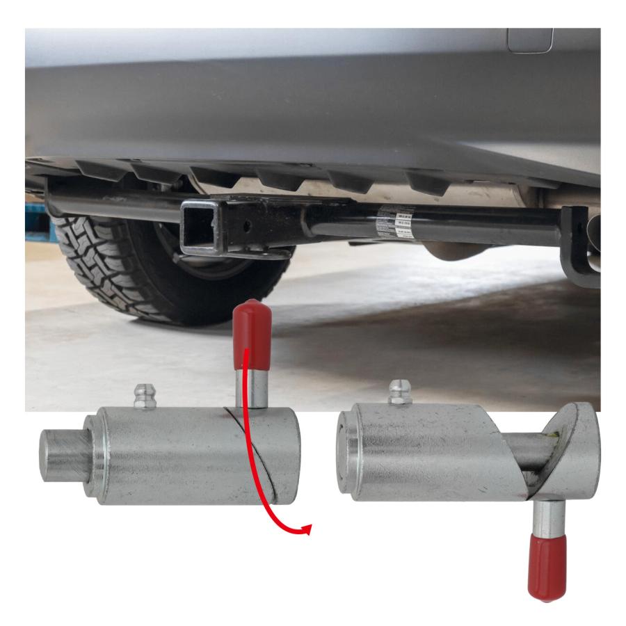 スプリング式 カムロック 先端サイズ16mm 鉄製 プランジャーピン レッカー車 ツイストロック アタッチメント 素材 加工用 52609 |  | 01