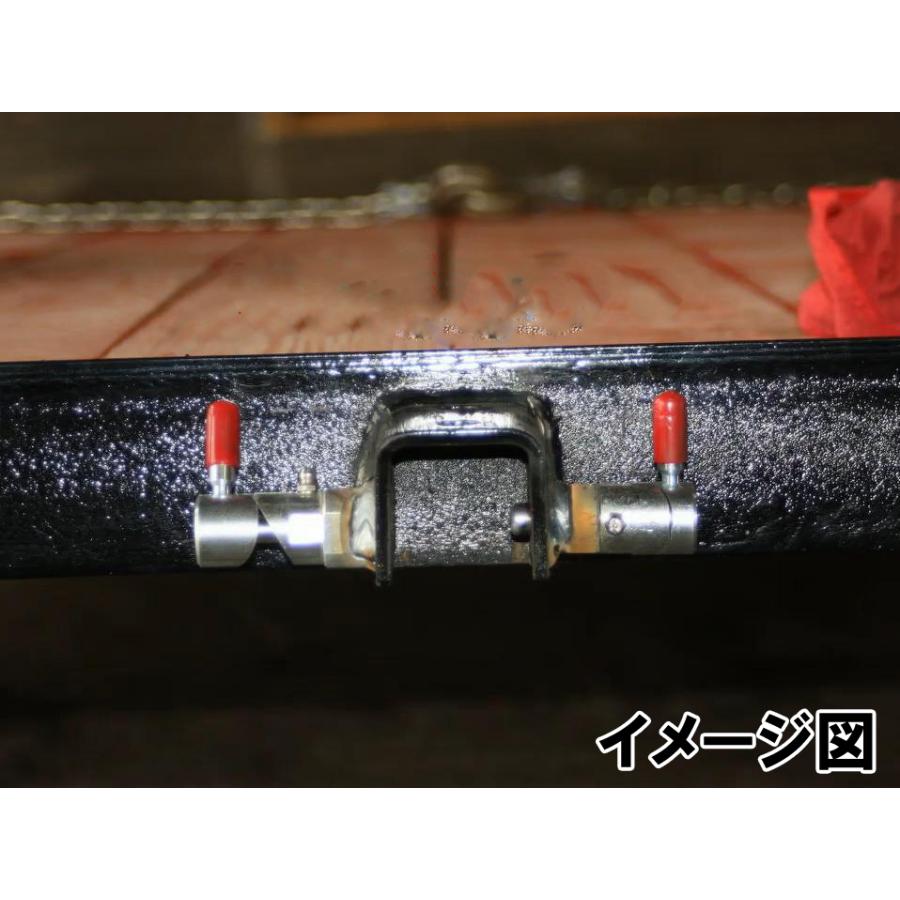 スプリング式 カムロック 先端サイズ16mm 鉄製 プランジャーピン レッカー車 ツイストロック アタッチメント 素材 加工用 52609 |  | 07