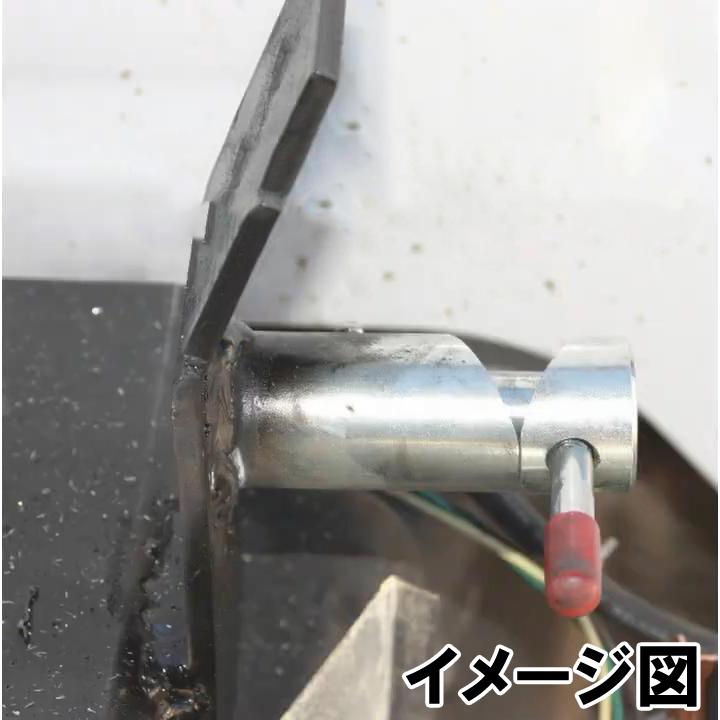スプリング式 カムロック 先端サイズ12.5mm 鉄製 プランジャーピン レッカー車 ツイストロック アタッチメント 素材 加工用 52611 |  | 04