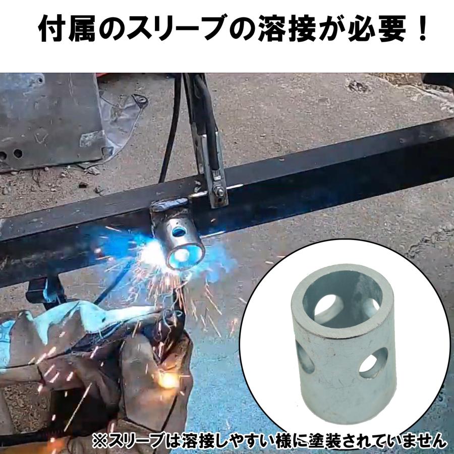 トレーラージャッキスタンド トレーラータングジャック スリーブ溶接・可倒式横収納タイプ 耐荷重3600kg ジェットスキー ボート パイプマウントスイベルジャッキ |  | 04