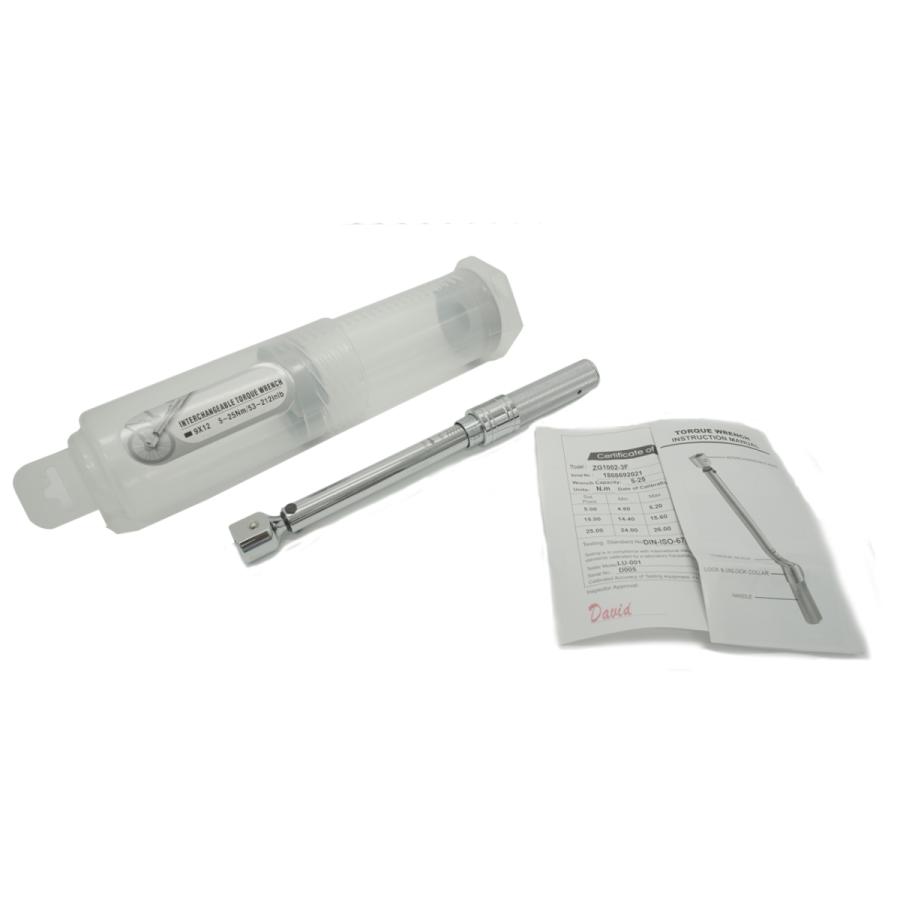 トルクレンチ ヘッド交換 プリセット 5-25Nm | 